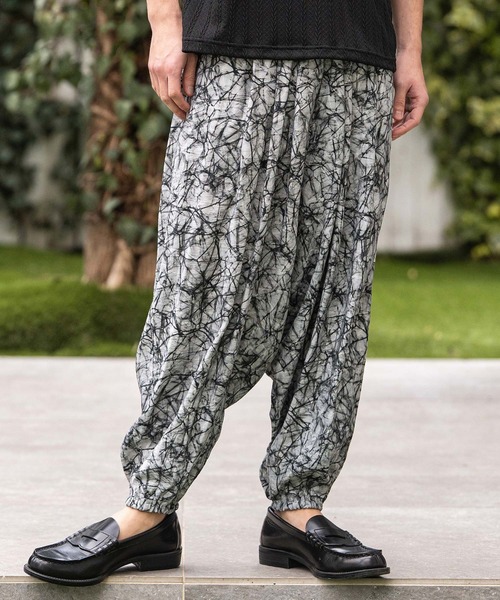 CAMBIO（カンビオ） パンツ mp14863-Geometric Rayon Nylon Jogger