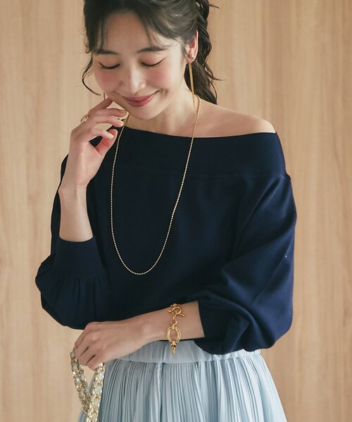 ラブティックボンボン今期新品【最強愛されニット】クールタッチUVオフショルニット La boutique BonBon｜【今すぐお届け!・最強愛されニット】クール
