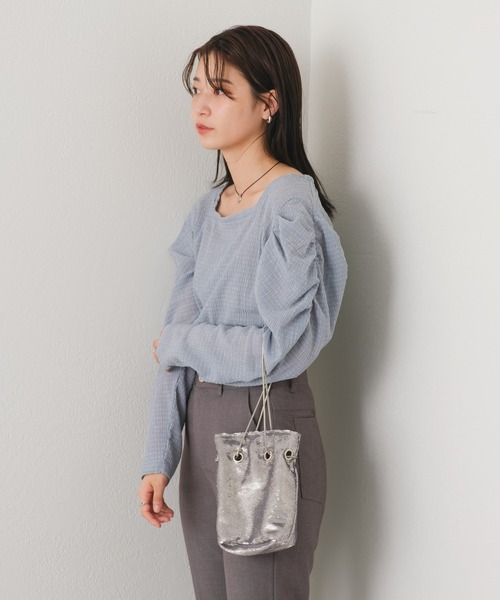 「Kastane」 ハンドバッグ FREE シルバー レディース_画像8