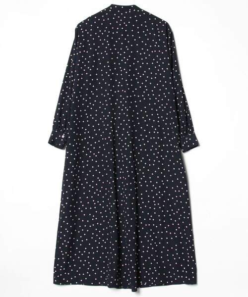 「DRESSTERIOR」 長袖ワンピース 38 ネイビー レディースの画像
