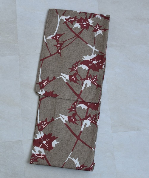 ✅新品【ココアと赤茶のあざみ砂嵐】 utatane ウタタネ 浴衣単品 utatane 浴衣 浴衣 単品 ココアと赤茶のあざみ砂嵐 レディース