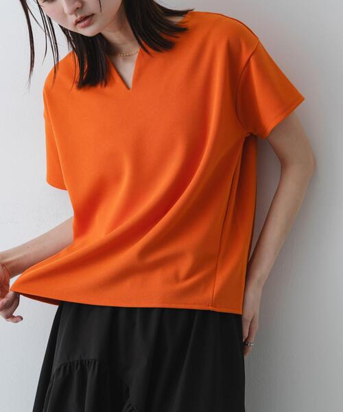 SENSE OF PLACE by URBAN RESEARCH tシャツ キーネックミラノリブT