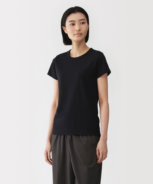 MUJI Labo tシャツ 半袖 「MUJI Labo」婦人 リネン混半袖Tシャツ