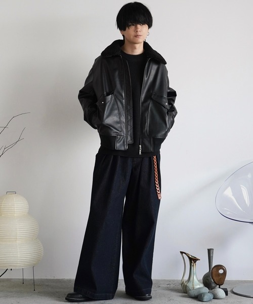 「WYM LIDNM」 デニムパンツ L ブラック メンズ_画像3