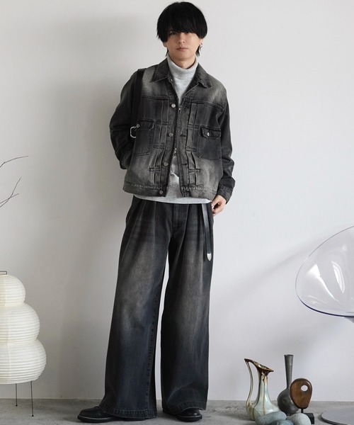 「WYM LIDNM」 デニムパンツ L ブラック メンズ_画像5