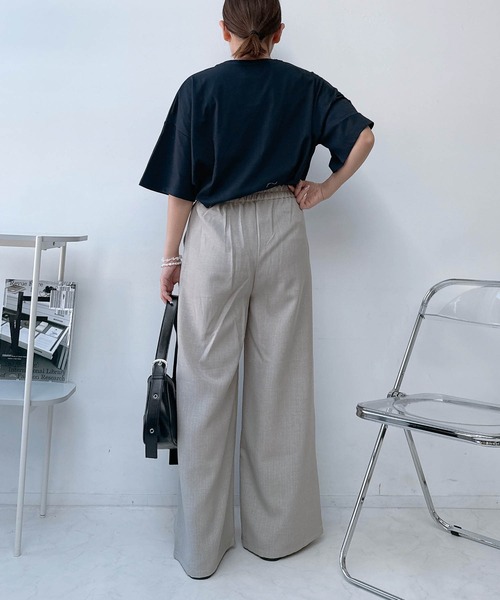 AS KNOW AS（アズノゥアズ） tシャツ アートフラワー半袖Tシャツ