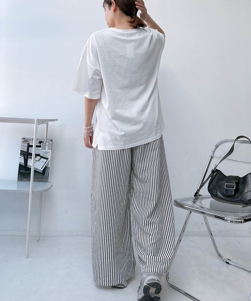 AS KNOW AS（アズノゥアズ） tシャツ アートフラワー半袖Tシャツ