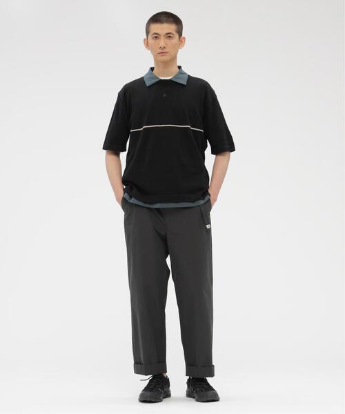 セーター ニット LINEN COTTON SINGLE STRIPE メンズの画像