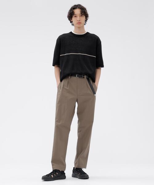 セーター ニット LINEN COTTON SINGLE STRIPE メンズの画像