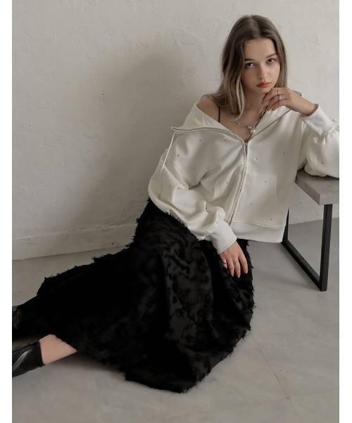 「MEISM」 ロングスカート LARGE ホワイト レディース_画像5