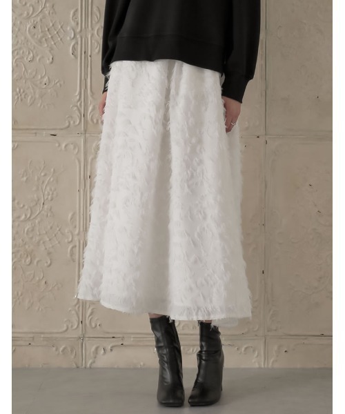 「MEISM」 ロングスカート LARGE ホワイト レディース_画像9
