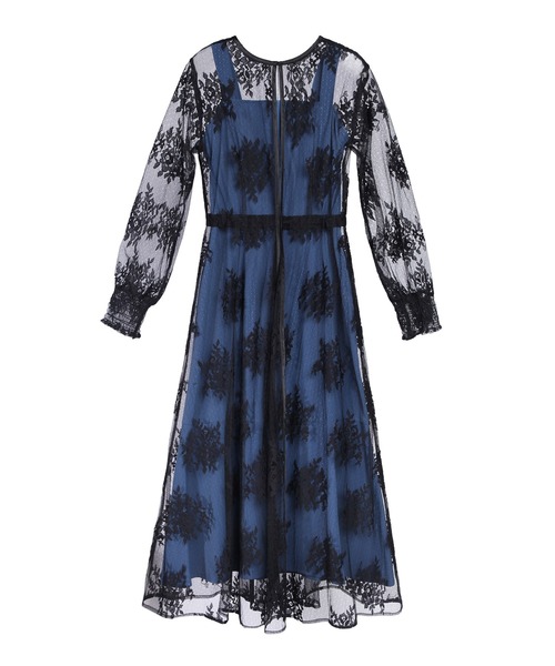 「DRESS PLUS」 長袖ワンピース L ベージュ レディース_画像3
