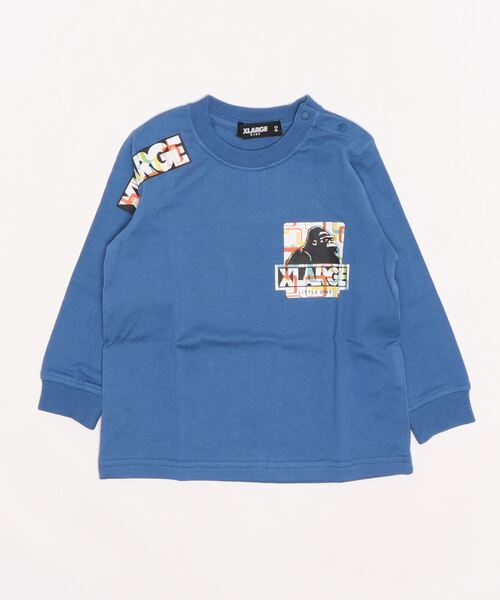 「XLARGE KIDS」 「KIDS」長袖カットソー 100cm ブルー キッズ_画像2