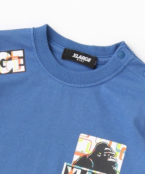 「XLARGE KIDS」 「KIDS」長袖カットソー 100cm ブルー キッズ_画像3