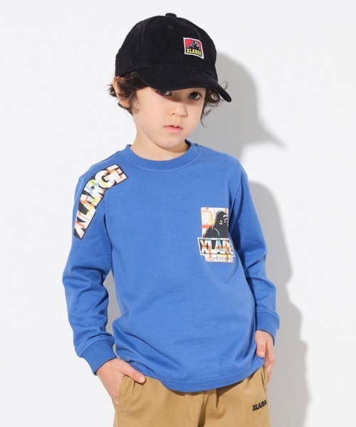 「XLARGE KIDS」 「KIDS」長袖カットソー 100cm ブルー キッズ_画像8