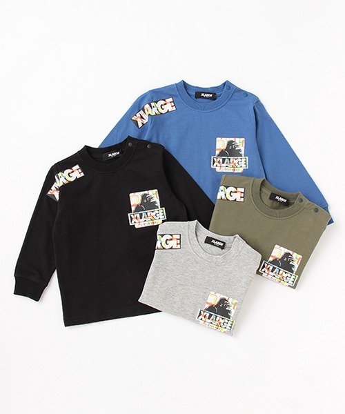「XLARGE KIDS」 「KIDS」長袖カットソー 100cm ブルー キッズ_画像9