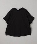tシャツ 半袖 布帛ドッキング 袖フリルカット...の詳細画像5