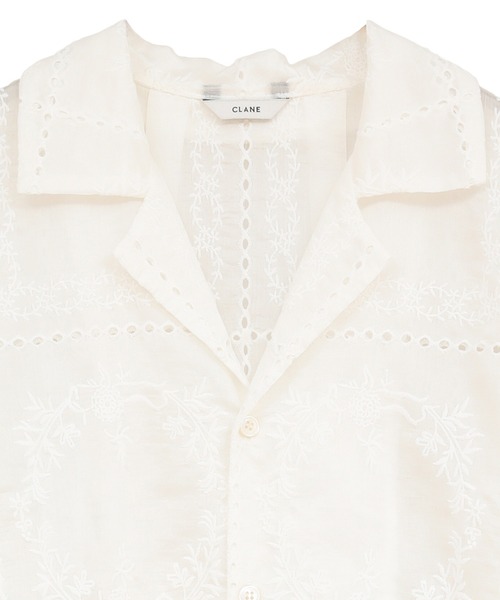 CLANE（クラネ） ブラウス シャツ EMBROIDERY LACE BOX SHIRTS/エン