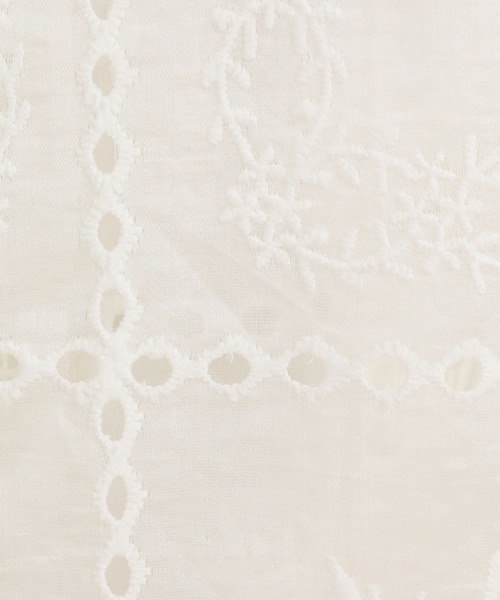 CLANE（クラネ） ブラウス シャツ EMBROIDERY LACE BOX SHIRTS/エン