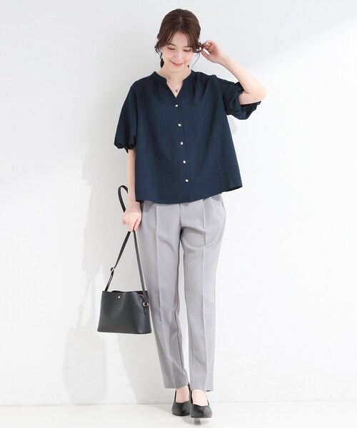 SHOO・LA・RUE（シューラルー） ブラウス シャツ 半袖 「洗濯機可