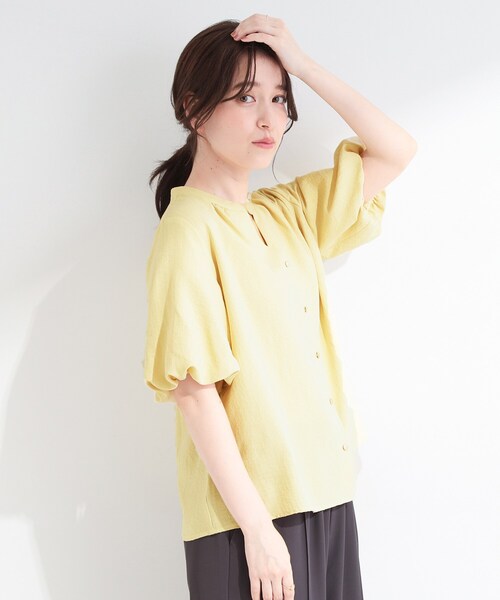 SHOO・LA・RUE（シューラルー） ブラウス シャツ 半袖 「洗濯機可