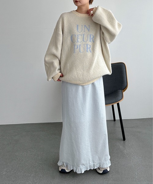 「PILIT」 ロングスカート MEDIUM オフホワイト レディース_画像4