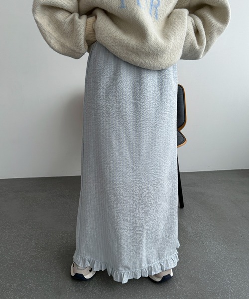 「PILIT」 ロングスカート MEDIUM オフホワイト レディース_画像6