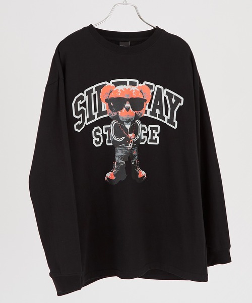 「SIDEWAY STANCE」 長袖Tシャツ MEDIUM ブラック系その他 メンズ_画像6