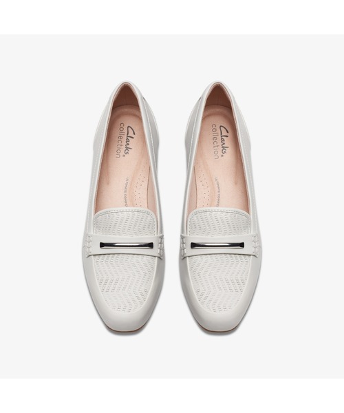 「Clarks」 パンプス UK3 オフホワイト レディース_画像8