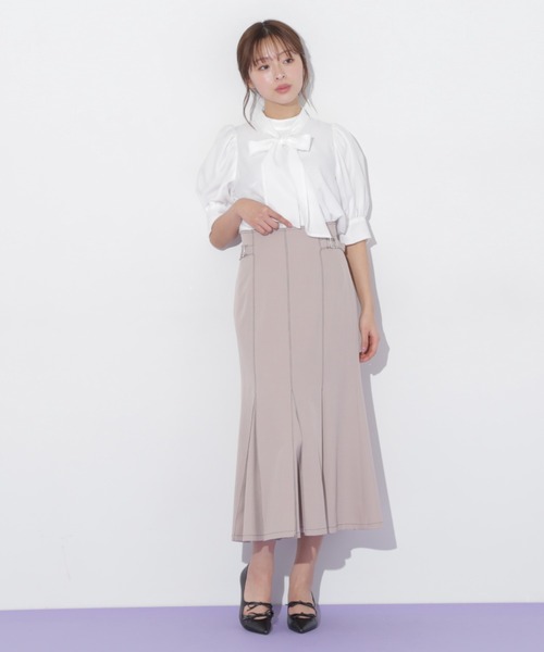 「JILL by JILL STUART」 ロングスカート MEDIUM チャコールグレー レディース_画像5