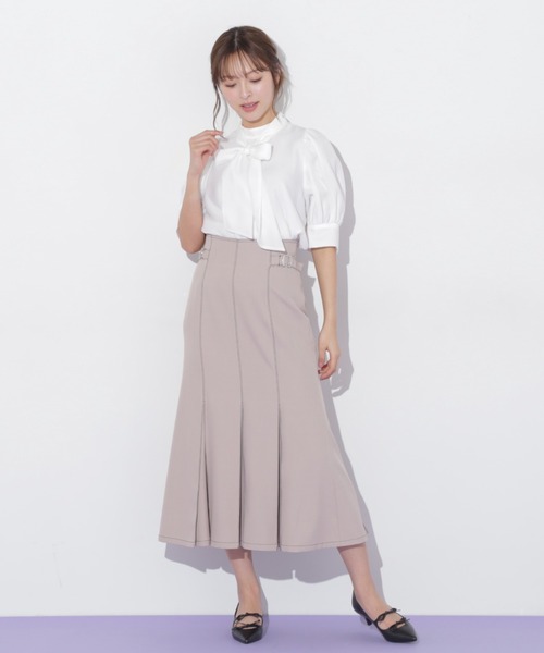「JILL by JILL STUART」 ロングスカート MEDIUM チャコールグレー レディース_画像6