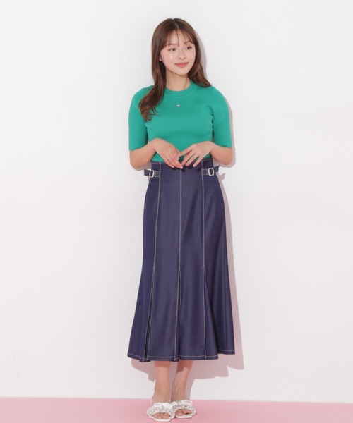 「JILL by JILL STUART」 ロングスカート MEDIUM チャコールグレー レディース_画像8
