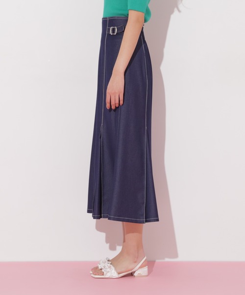 「JILL by JILL STUART」 ロングスカート MEDIUM チャコールグレー レディース_画像9