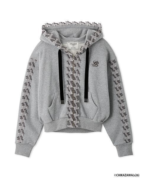 SNIDEL グレー パーカー サイズF SNIDEL（スナイデル） パーカー 「SNIDEL×近沢レース店」コラボ