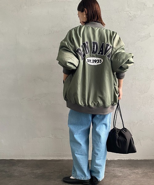 BEN DAVIS ジャケット MA-1 [BEN DAVIS/ベンデイビス] レタード