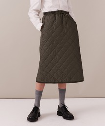 スカート Quilted Skirt LAVENHAM スカート ELASTICATED QUILTED SKIRT WOMENS