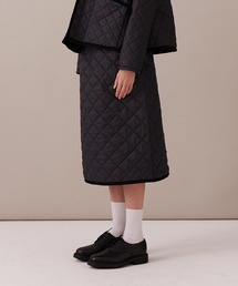 スカート Quilted Skirt LAVENHAM スカート ELASTICATED QUILTED SKIRT WOMENS