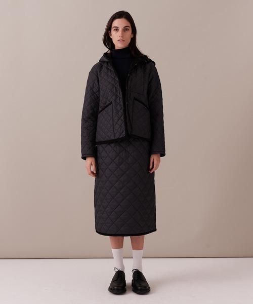 LAVENHAM スカート ELASTICATED QUILTED SKIRT WOMENS