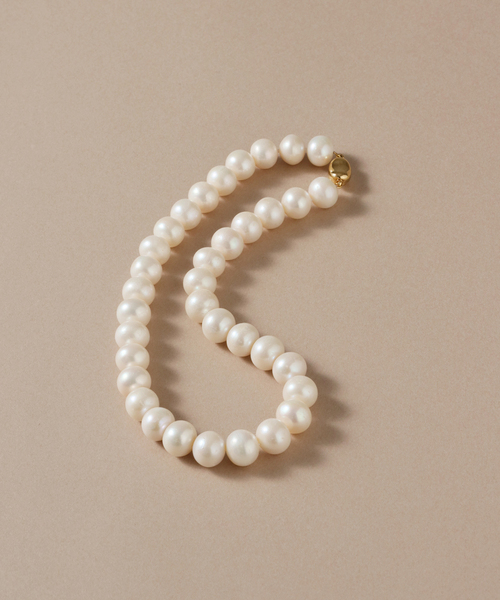 Lilas ネックレス エシカル淡水ポテトパールネックレス10mm36cm SV