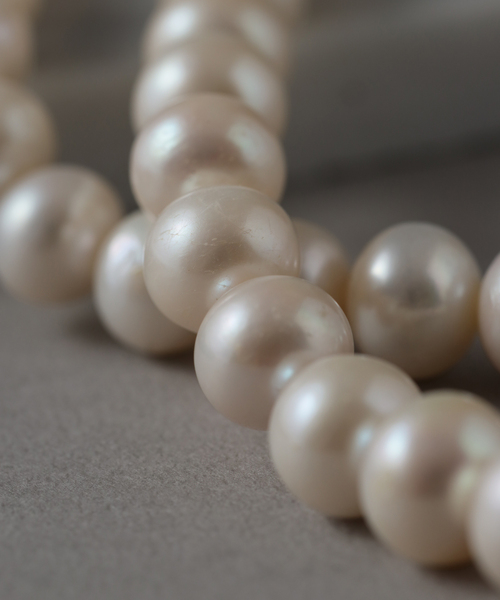 Lilas ネックレス エシカル淡水ポテトパールネックレス10mm36cm SV