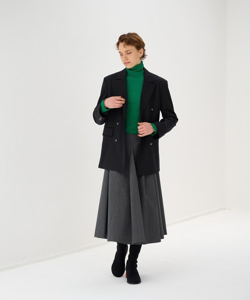 【LANVIN】 在庫あり ☆テーラード デニムジャケット☆ LANVIN en Bleu ジャケット テーラードジャケット オープン