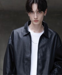 SILVER BULLET 『CavariA/キャバリア』牛革襟付きライダース SILVER BULLET 革ジャン ライダース 「CavariA/キャバリア」オーバー