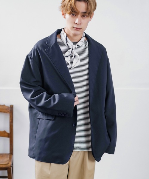 コムデギャルソン ブレザー テーラード ジャケット フリース ポケット ネイビー コムデギャルソン ブレザー テーラード ジャケット フリース ポケット