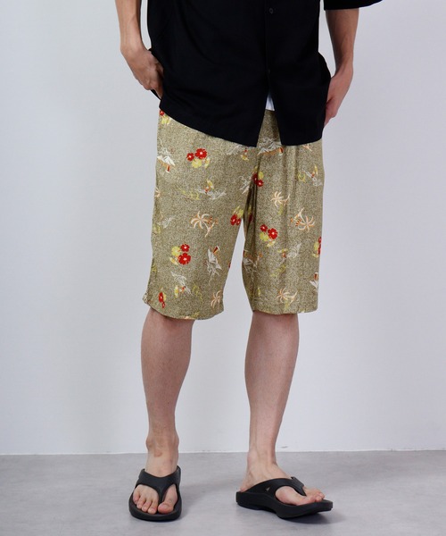 Ace（エース） ハーフパンツ パンツ アロハ ハーフパンツ メンズ