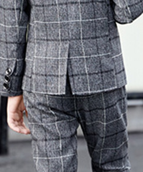 バーバリー　キッズ　セットアップ　チェック　ジャケット　パンツ　140cm クミキョク キッズ 組曲 KIDS 【110－140cm】キチントチェック パンツ