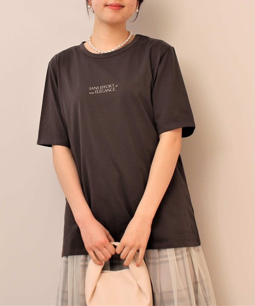 leswel tシャツ 「L〜5L 大きいサイズ」半袖 ロゴ Tシャツ カットソー