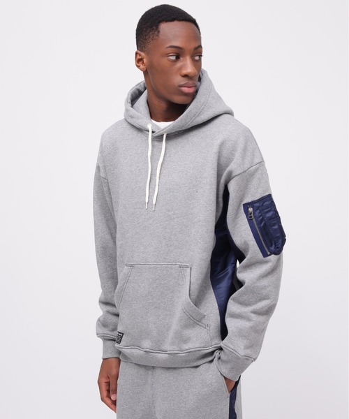 ＬP.D.W AVIREX 半袖パーカー タクティカルジャケット ブラック AVIREX パーカー 「WEB＆DEPOT限定」TACTICAL PULLOVER PARKA