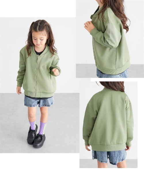 ブルゾン アウター カットソージップアップブルゾン キッズ 子供服