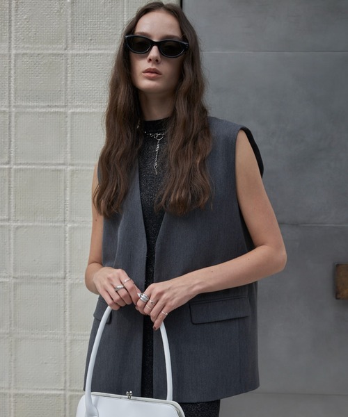 JOSE MOON ワンピース KLEIN LAME SHEER KNIT LONG DRESS