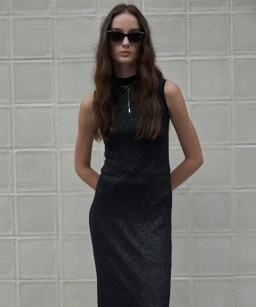 【LAMEREI】★Sheer Balloon Dress ☆ロングドレス Sheer Balloon Dress